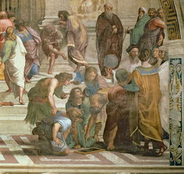 Die Schule von Athen, aus der Stanza della Segnatura, 1510-11 (Detail)